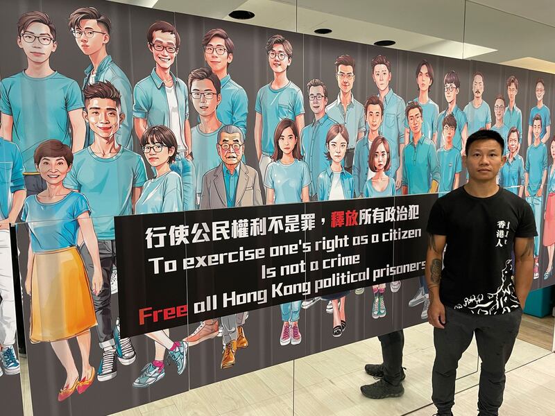 赴汤表示,七一是香港沦陷的日子,过去几年香港已变成面目全非。(陈子非摄)